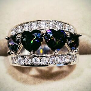 Sterling Silver Rainbow Stones